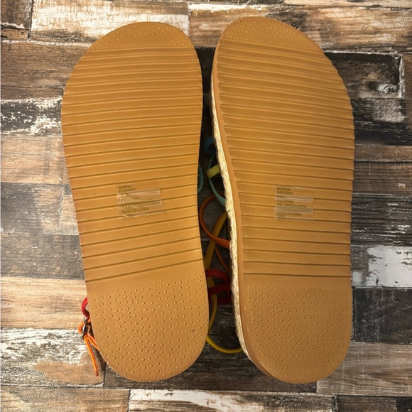 Steve Madden Rainbow Strappy Espadrille Platform Sandals | Size 8.5 - Picture 7 of 7